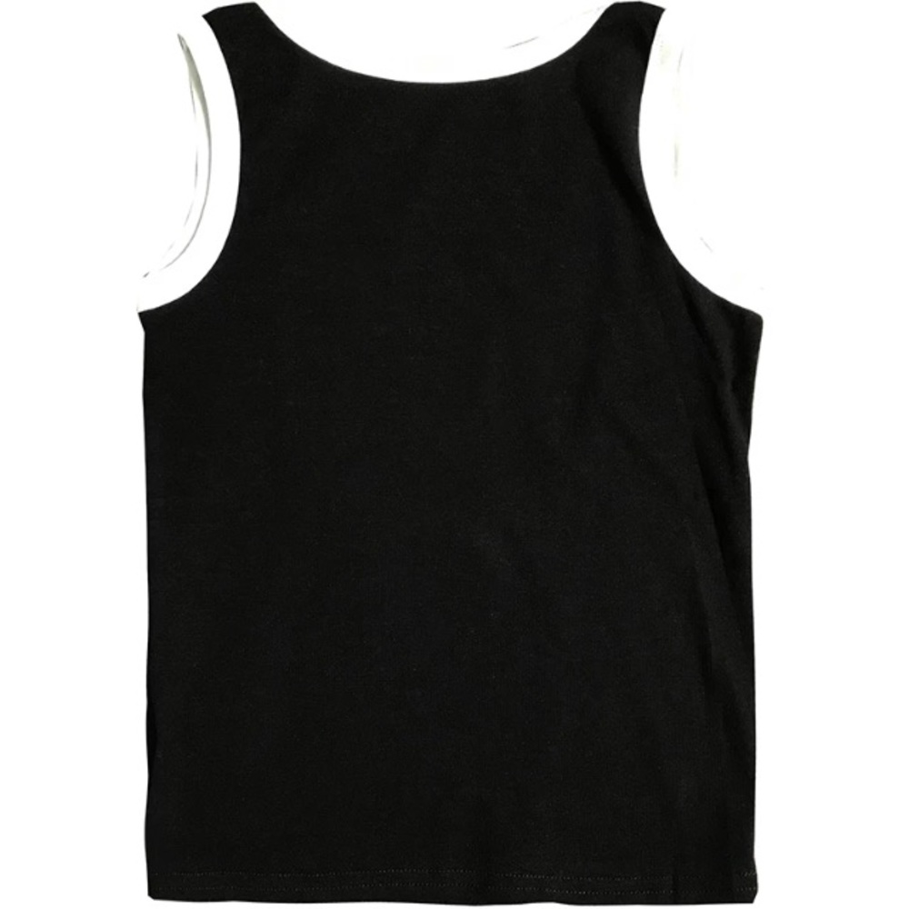 Crop top with sexy backless black & white